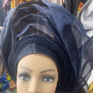 Ready to wear Aso Oke auto gele headdress
